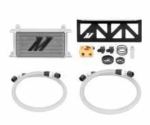 Mishimoto Subaru BRZ, Toyota GT86/Scion FR-S 2013+ oil cooler kit with thermostat, silver - MMOC-BRZ-13T