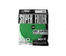 HKS super power flow intake filter 150mm universal green - 70001-AK021