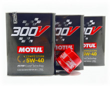 Set oleje Motul 5W40 a olejového filtru RCM Impreza GT/WRX/STI