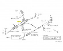 Steering rack assy Impreza WRX STI 2014+ LHD - 34110VA121