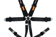 6 point seat belt Turnone - black