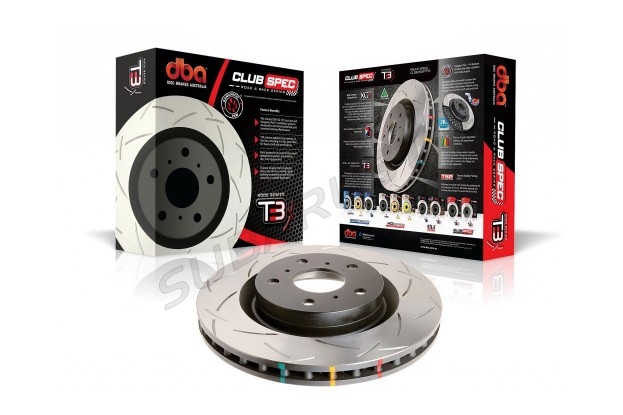 Rear brake discs DBA4000 T3 slot