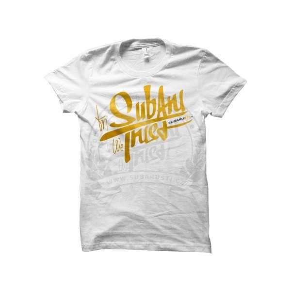 GoldClub In Subaru We Trust Women's white limited t-Shirt