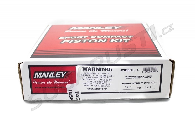 Manley Performance engine piston set standard (stroker 2.2l) 92.50 mm 8.5:1 Subaru WRX EJ205 1998-2005 - 620005C-4