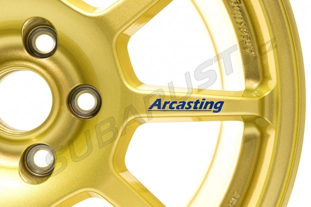 Závodní kola Arcasting ZAR 8x18 5x114.3 ET39 56.1, zlatá Impreza STI 2006-2018, Levorg
