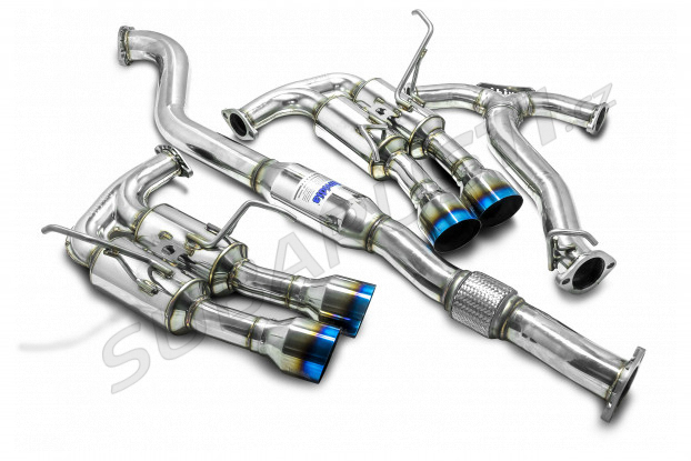 Stainless catback exhaust system Invidia GEMINI R400 STI 2012-2018