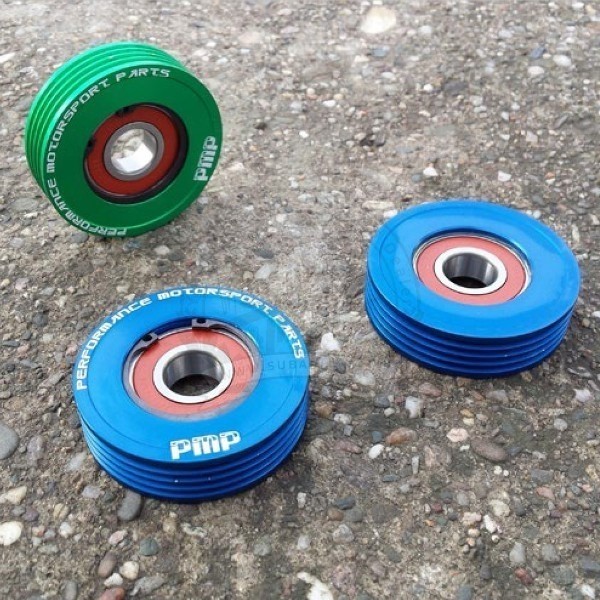 Air conditioning tensioner pulley