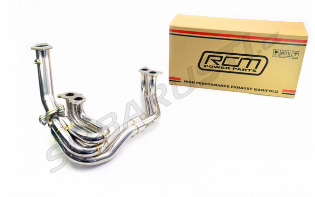 RCM unequal length stainless steel tubular exhaust manifold Impreza GT/WRX/STI, Forester, EJ20, EJ25 - RCM324