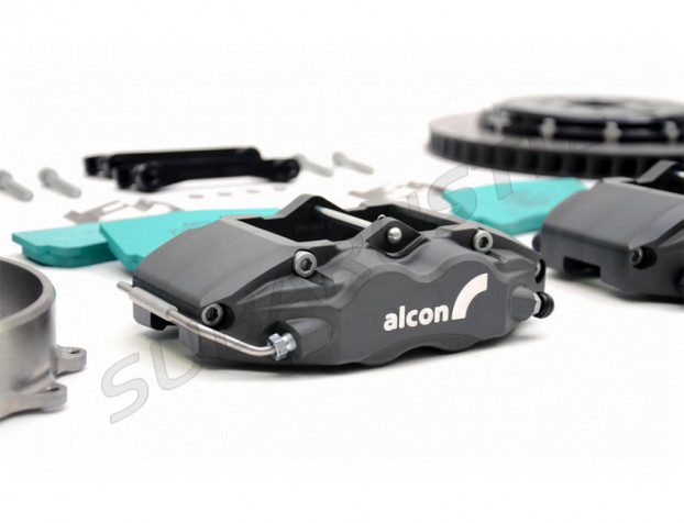 RCM/ALCON 4 pot rear motorsport brake kit black 343mm Impreza STI 2008+ - RCM2837