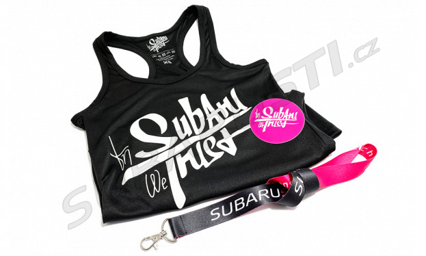 InSubaruWeTrust women's tank top in a set with a key ring and a sticker