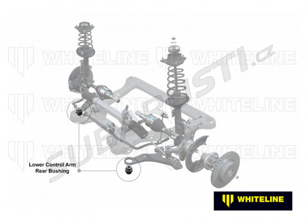 Whiteline front control arm - lower inner rear bushing kit Toyota Yaris 2020+ - KCA511