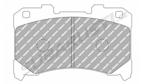 Přední brzdové desky Ferodo DS2500 Toyota Yaris GR 2020