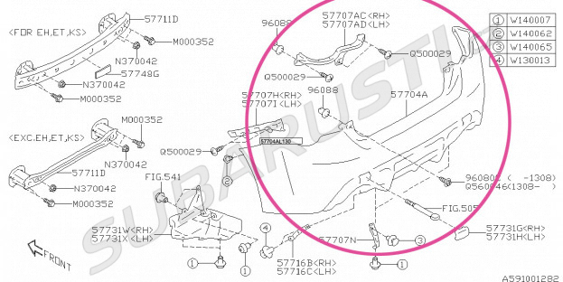 Rear bumper BRZ/GT86 2013-2016