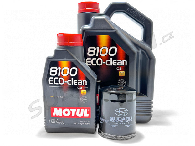 Set oleje a filtru Motul 5W30 BOXER Diesel 