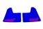 Performance creations mud flaps Impreza 1993-2000, blue, pink logo STI