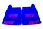 Performance creations mud flaps Impreza 1993-2000, blue, pink logo STI