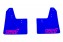 Performance creations mud flaps Impreza 1993-2000, blue, pink logo STI