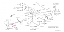 Bushing trailing link front Impreza 2001-2007, Forester 2002-2007, 20254SA000