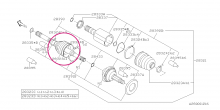 Boot, driveshaft front axle inner Impreza 2008-2015 (GV, GR), STI 2008-2014, 28323FG020