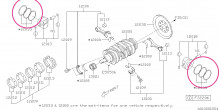 Piston ring set (STD) Legacy 2003-2009, Outback 2003-2009, Tribeca 2005-2008 3.0 H6 EZ30D - 12033AB611
