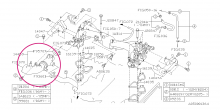 Duct assembly air intake Impreza STI 2008-2014, WRX STI 2014+ - 14459AA560