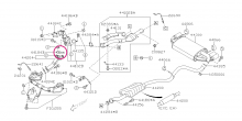 Gasket uppipe turbo Impreza GT/WRX/STI, Forester Turbo/XT, Legacy GT - 44022AA150