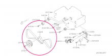 Rozovodový řemen Impreza, Legacy, Forester 2.0 a 2.5 atmosfera N/A