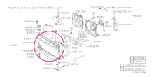 Mishimoto aluminum radiator for Legacy Turbo, 1990-1994 & Impreza GT 1992-2000, MMRAD-B4-90