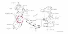 Gasket, exhaust pipe Impreza GT/WRX/STI, Forester XT, Legacy GT - 44011FA020