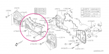 Kryt rozvodů - přední střed Impreza GT/WRX/STI, Forester, Legacy/Outback
