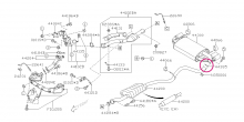 Gasket muffler BRZ, Forester, Impreza, Legacy - 44022AA131