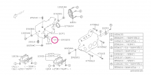 O-ring, cylinder block (red) ImprezaGT/WRX/STI, WRX STI 2014+, WRX 2014+, Legacy, Forester, BRZ - 806932030