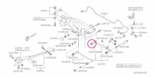 Bushing c-lateral link Impreza 1992-2007, Legacy 1992-1997, Forester 1997-2007 (member side), 20251AA021