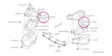 Těsnění mezi svody a hlavy motoru Impreza GT/WRX/STI, Legacy/Outbeck, Forester