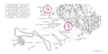 Napínák řetězu Boxer Diesel Impreza 2008+, Forester 2008+, Legacy/Outback 2007-2014