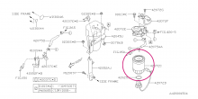 Filter fuel diesel Impreza / Legacy / Forester - 42072AG060