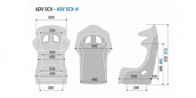 Carbon race seat Sparco ADV SCX (Head brace)