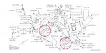 Gasket, intake manifold diesel, 14035AA530