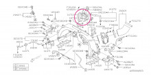 EGR ventil Subaru Boxer Diesel Impreza 2008+, Forester 2008+, Legacy 2007+, Outback 2007+, XV 2011+