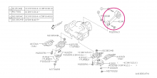 Rod assembly - pitching stopper STI Performance Gr. N Impreza, Forester, Legacy/Outback 1992-2014 - ST410404S000